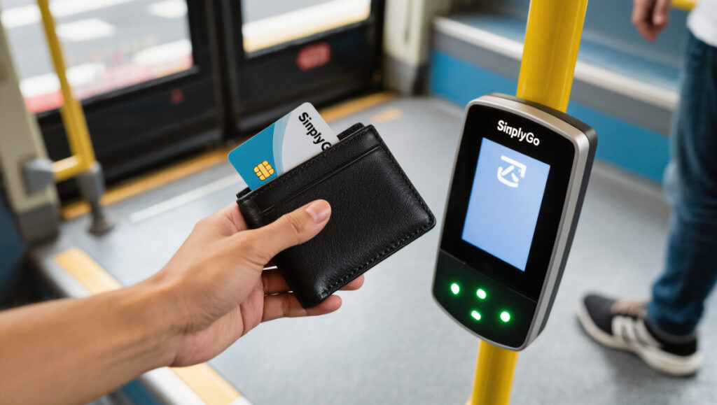 Scan wallet on bus reader m